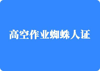 大屌操逼高空作业蜘蛛人证